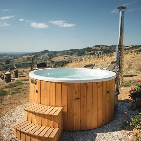Respiro Glamping Private Retreat With Hot Tub Nyaraló Cesena